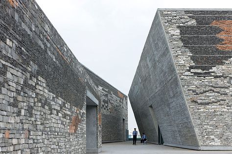 Wang Shu (born November 4, 1963) is a Hangzhou-based architect and dean at the China Academy of Art, known for his thoughtful resistance to what he... Wang Shu, Facade Material, Concrete Building, Brick Architecture, Architecture Studio, Chinese Architecture, Space Architecture, Zaha Hadid, Ningbo