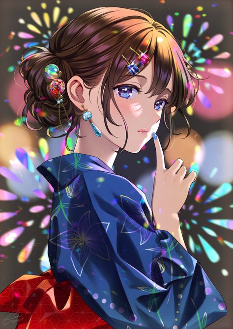 Anime Bebe, Cute Kimonos, Japanese Festival, Anime Kimono, Anime Dragon Ball Goku, Airbrush Art, Cute Anime Pics, Anime Artwork, An Anime