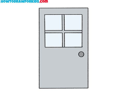 door drawing guide Drawing On Doors Ideas, Doors Drawing, Door Drawing, Simple Door, School Drawing, Doors Ideas, Window Inserts, Easy Drawing Tutorial, Drawing Tutorials For Kids