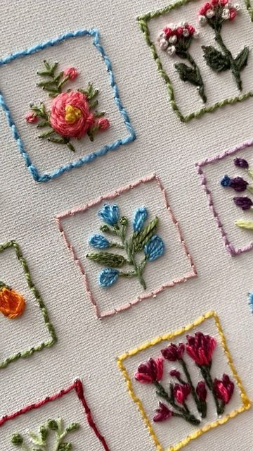 Everything Takes Time, Tiny Embroidery, Everyday Art, Grid Pattern, Embroidery Craft, Tiny Flowers, Embroidery And Stitching, Small Flowers, Embroidery Flowers