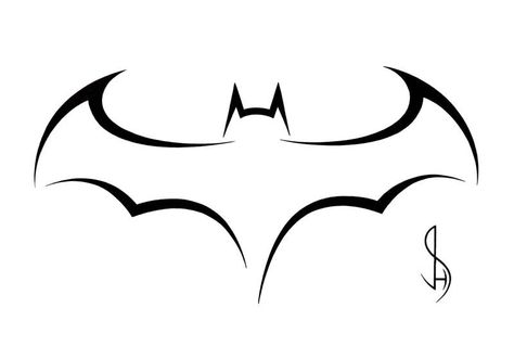 This is going to be my next tattoo. Batman Symbol Tattoos, Batman Bedroom, Easy Tattoos To Draw, Doodle Easy, David Tattoo, Cool Easy Drawings, Batman Drawing, Beginner Tattoos, Nerd Tattoo