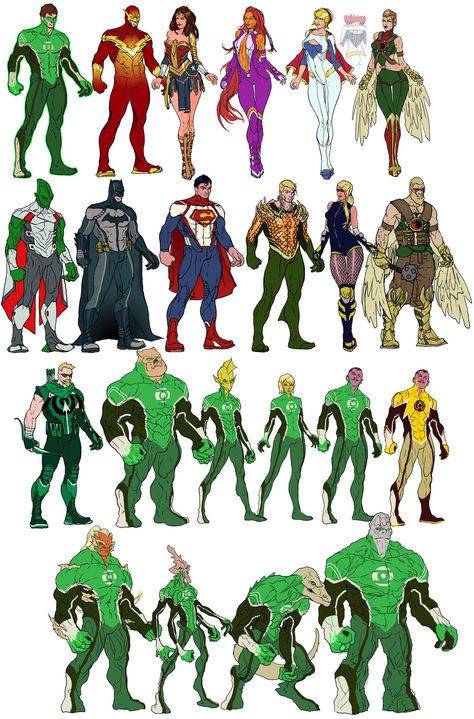 DC Redesigns by RansomGetty.deviantart.com on @deviantART Dc Comics Heroes, Lantern Corps, Arte Dc Comics, Comics Characters, Superhero Characters, Dc Comics Characters, Comic Collection, Superhero Design, Dc Characters