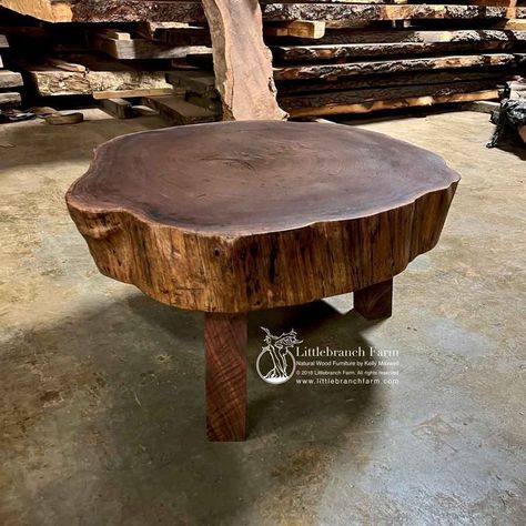 Rustic Log Coffee Table