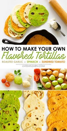 Flavored Tortillas, Flour Tortilla Recipe, Makanan Rendah Kalori, Homemade Flour, Recipes With Flour Tortillas, Homemade Flour Tortillas, Flour Tortilla, Resep Diet, Tortilla Recipe