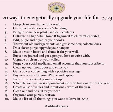 20 Energetic Upgrades to get in alignment with your next level year — ASHLINA KAPOSTA Life Reset, Get Your Life Together, New Apple Watch Bands, Journal Questions, Inspirational Quotes For Students, Making A Vision Board, High Vibes, Final Days, Book Organization