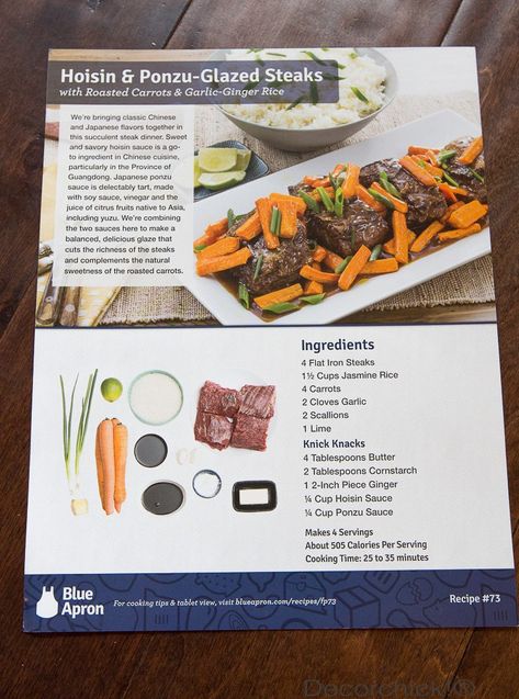 Green Chef Recipe Cards, Glazed Steak, Green Chef Recipes, Recipes Cards, Blue Apron Recipes, Green Chef, Cookbook Design, Flat Iron Steak, Hello Fresh Recipes