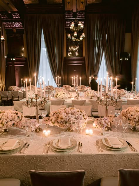 Work Setup, Reception Table Settings, Ralph Laurent, Aerin Lauder, Romantic Wedding Receptions, Wedding Reception Design, Wedding Table Linens, Dream Wedding Decorations, Elegant Wedding Reception