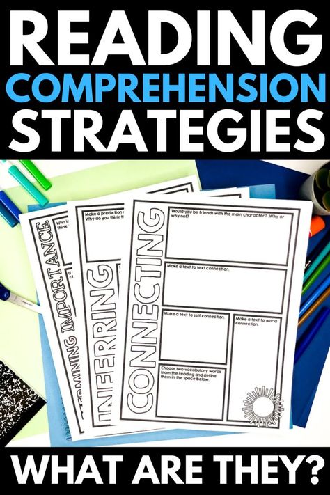 Reading Strategies Upper Elementary, Ela Activities Elementary, Middle School Graphic Organizers, Middle School Reading Strategies, Making Connections Activities, Grade 6 English, Reading Comprehension Strategies Posters, Reading Strategy Bookmarks, Reading Connections