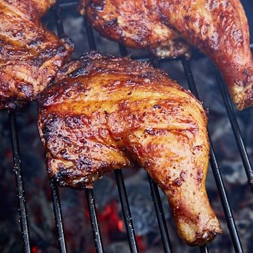 Kickin' Grilled Chicken Legs - Simplicity is Perfection Grill Chicken Thighs, Grilled Chicken Leg Quarters, Chicken Leg Quarter Recipes, Grilled Chicken Legs, Bbq Chicken Legs, Chicken Breast Crockpot Recipes, Leg Quarters, Crockpot Chicken Breast, Grill Chicken