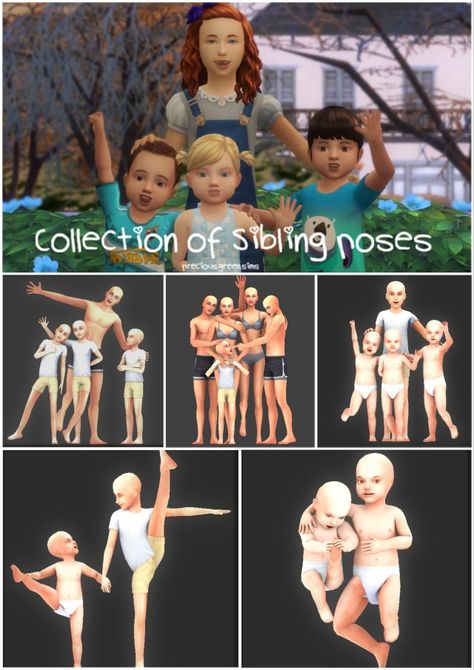 Collection of sibling poses Sims 4 Siblings Poses, Sibling Poses Sims 4, Sims 4 Kids Poses, Sims 4 Sibling Poses, Sims People, Sims4 Poses, Camera Poses, Sims 4 Couple Poses, Sims Poses