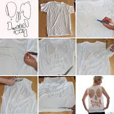 Skull Cutout T-shirt (with Pictures) - Instructables Skull Cutout, Distressed Tshirt Diy, Cut Up T Shirt, Cut Shirt Designs, Diy Cut Shirts, Diy Skulls, Cutout Shirts, Diy Tops, Spend Money