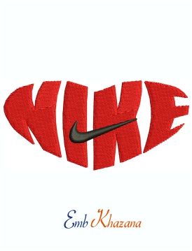 Nike Heart Logo, Hype Rugs, Nike Symbol Embroidery Flowers, Nike Logo Art Design, Nike Iron On Patches, Embroidery Nike Logo Men, Nike Embroidery Design Download, Embroidery Nike Logo Anime, Diy Embroidery Shirt