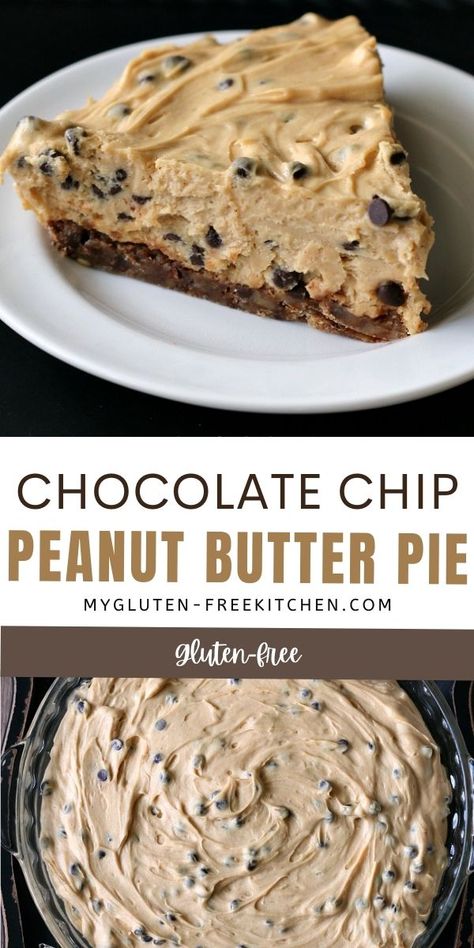 Gluten Free Pies Recipes, Gluten Free Desserts Thanksgiving, Dairy Free Pies, Best Gluten Free Desserts, Easy Gluten Free Desserts, Gluten Free Thanksgiving, Gluten Free Peanut Butter, Chocolate And Peanut Butter, Gluten Free Chocolate Chip