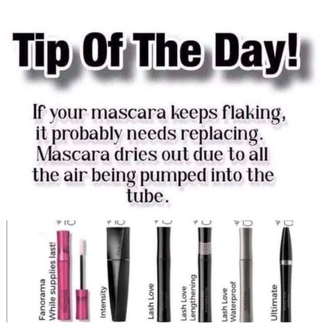 Tuesday Makeup Tips, Mary Kay Sunday Post, Mary Kay Tip Of The Day, Mary Kay Tuesday, Mary Kay Tip Tuesday, Mary Kay New Year, National Lash Day, Mascara Quotes, Mary Kay Mascara