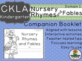 Guide your kindies through the Domain 1 CKLA Nursery Rhymes and Fables unit with this companion booklet. This is aligned with the Core Knowledge curriculum currently available on CKLA website and their publishing partner Amplify. It is assumed you have access to the materials. Ckla Kindergarten, Play Based Classroom, Core Knowledge, Kindergarten Units, The Five Senses, Daily Lesson Plan, Kindergarten Language Arts, Kindergarten Skills, Five Senses