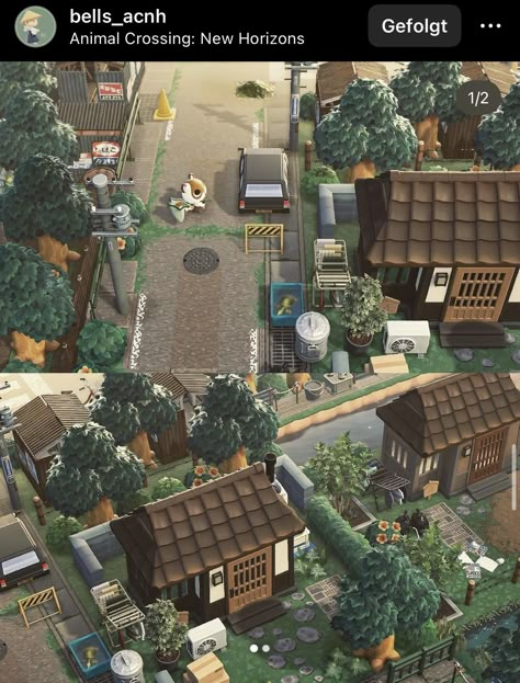 Residence Services Animal Crossing Ideas, Resident Services, Acnh Japanese Resident Services, Resident Services Animal Crossing Ideas, Acnh Resident Services Idea, Acnh Resident Services, Acnh Rural Japan, Animal Crossing Rural Japan, Forest City