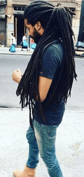 dreadlock ponytail Dread Ponytail Hairstyles, Dreads Jewelry, Ponytail Men, Dreadlock Styles For Men, Dread Ponytail, Male Locs, Man With Locs, Mens Dreadlock Styles, Hairstyles Ladies