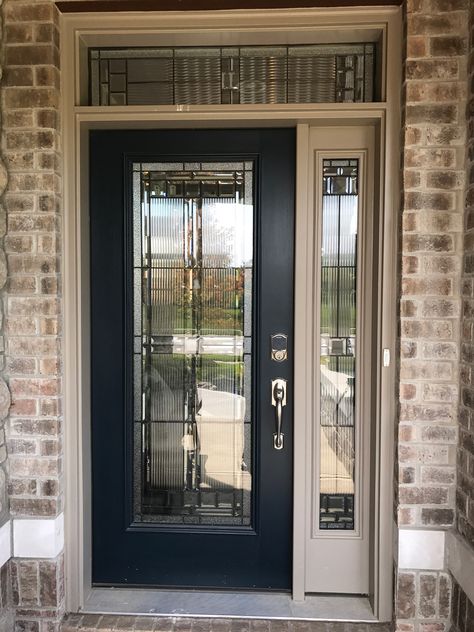 Door: Saratoga Full Glass, Side Lite: Saratoga, Transom: Saratoga, Camming: Black Full Glass Entry Door, Full Glass Exterior Door, Full Glass Front Door, Full Glass Door, Glass Front Entry Doors, Exterior Doors With Sidelights, Black Exterior Doors, Beveled Glass Doors, Exterior Door Colors