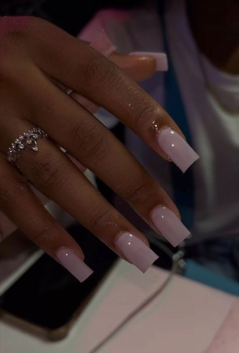 White Acrylic Nails, Simple Acrylic Nails, Classy Acrylic Nails, Short Square Acrylic Nails, Acrylic Nails Coffin Pink, Unique Acrylic Nails, Acrylic Nails Coffin Short, Short Acrylic Nails Designs, Pink Acrylic Nails