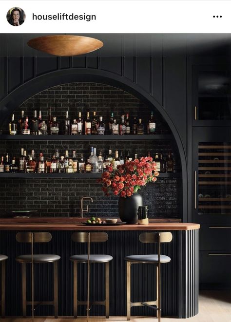 Home Bar Interior Design, Bar Lounge Room, Bar Nook, Bar And Lounge, Home Wet Bar, Speakeasy Bar, Home Bar Rooms, Modern Home Bar, Home Bar Design