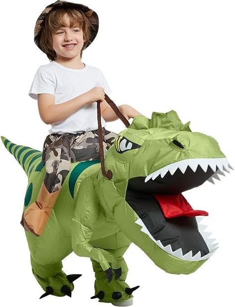 100% Polyester
Drawstring closure
Hand Wash Only
【Product Size】Deluxe Version of Inflatable T Rex Dress Costume. Child Size. 【2-3 Yrs fit for 2.8-3.3ft/33.5-39.4inch】【4-6 Yrs fit for 3.3-4.1ft/39.4-49.2inch】【7-10Yrs fit for 4.1-4.9ft/49.2-59inch】
【Product Components】Package contains Instruction Sheet, Inflatable T Rex Suit,Hat and Air Pump. Air Pump Requires Portable Power Bank or 4 AA Batteries. (Batteries Not Included) Costume Dinosaure, Funny Fancy Dress, Inflatable Dinosaur Costume, Inflatable Dinosaur, Suit Hat, Inflatable Costumes, Costume For Kids, Dinosaur Costume, Up Costumes