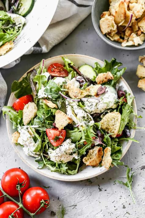 Burrata Salad Recipe, Tastes Better From Scratch, Burrata Salad, Cauliflower Salad, Salad Ideas, Instant Pot Chicken, Side Dish Recipes, Salad Recipe, Easy Homemade