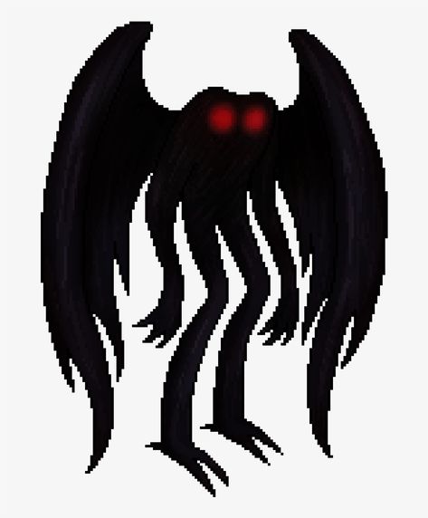 Mothman Pixel Art, The Mothman Prophecies, Moth Man, Monster Games, Avatar The Last Airbender, Png Download, Transparent Png, Png Image, Moth