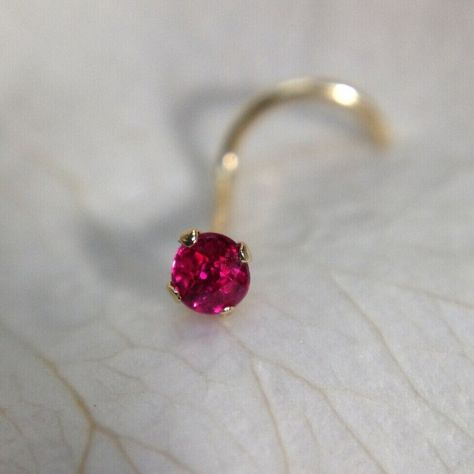 Elevate your style with these stunning nose pins! Choose between a beautiful pink lab created ruby or a gorgeous green lab created emerald, both set in 14K yellow gold plated sterling silver. Perfect for any occasion, these nose pins are a must-have accessory. #nosepins #labcreatedgems #liviyasjewels  #eBay #eBayStore #eBaySeller #AsPerImage #Round #MothersDay #Anniversary #ValentinesDay #Engagement #Graduation #Wedding #Christening #Birthday #Christmas #ConfirmationCommunion #Nose #Women #Ruby Handmade Elegant Round Nose Rings, Dainty Rose Gold Round Nose Rings, Gold Temple Jewelry Nose Rings For Puja, Pearl Nose Pin Gold, Ruby Nose Pin, R Image, Lab Created Emerald, Round Cut, Gold Plated Sterling Silver