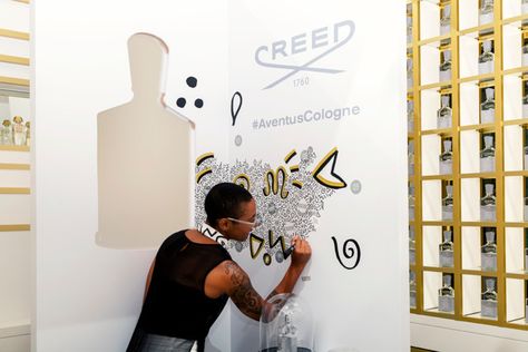 TINSELCREEDMIAMIWEBRES003 Event Launch, Creed Fragrance, Creed Aventus, Brand Activations, Brand Campaign, Street Culture, Graffiti Wall, Event Marketing, Experiential