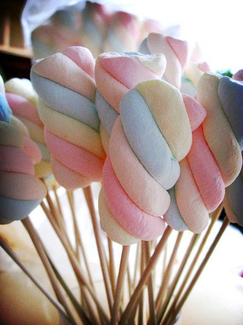 wedding mallows Decorated Marshmallows, Painted Pine Cones, Marshmallow Sticks, Party Snack Food, Wedding G, January Wedding, Party Snack, Birthday Candy, Party Snacks