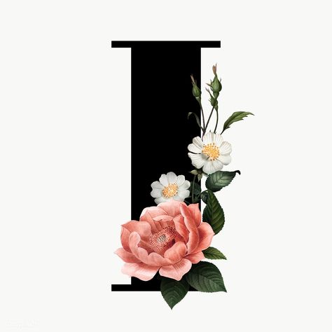 I Letter Design Flower, I Images Letter, Floral Png Free, I Fonts Letter, I Alphabet Design, I Letter Wallpaper, I Logo Design Letter, I Letter Images, I Font