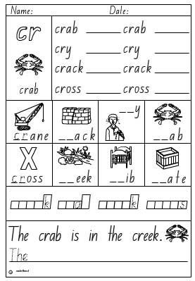 Activity Sheet- Blend cr - Click to download. Cr Words Worksheet, Cr Blends Worksheets, Speech Therapy Activities Elementary, Consonant Blends Worksheets, Kindergarten Assessment, Learn Thai Language, Phonics Resources, Work Folders, Blends Activities