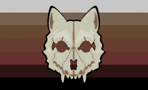 Wolf Gender, Wolf Masks, Smile Tips, Xeno Flags, Skull Masks, Xenogender Hoard, Wolf Skull, Gender Pronouns, Angry Girl