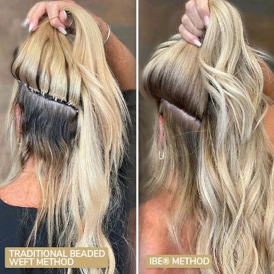 All About Invisible Bead Extensions Invisible Bead Extensions, Hand Tied Hair Extensions, Hair Extension Tips And Tricks, Invisible Hair Extensions, Hair Extensions Tutorial, Hair Ext, Beaded Hair Extensions, Bead Extensions, Hair Codes