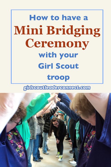 How to Have A Mini Bridging Ceremony With Your Girl Scout Troop Bridging Ceremony, Girl Scout Bridging, Scout Projects, Girl Scouts Cadettes, Troop Beverly Hills, Brownie Scouts, Brownie Girl, Brownie Girl Scout, Meeting Ideas