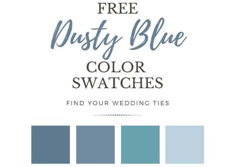 Request Free Dusty Blue Color Swatches – TieMart, Inc. Blue Swatches, Dusty Blue Bridesmaid, Dusty Blue Color, Dusty Blue Bridesmaid Dresses, Blue Bridesmaid Dresses, Wedding Ties, Blue Bridesmaids, Wedding Guide, Blue Ties