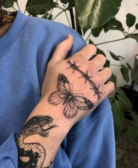 Left Hand Tattoo, Cartoon Tattoo Ideas, Circular Tattoo, Cupid Tattoo, Emo Tattoos, Animated Shows, Butterfly Hand Tattoo, Simple Tattoos For Guys, Cartoon Tattoo