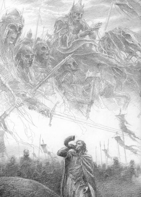 Gather Art, Alan Lee Art, Aragorn Lotr, Tolkien Artwork, Tolkien Illustration, John Howe, Alan Lee, Middle Earth Art, Tolkien Books