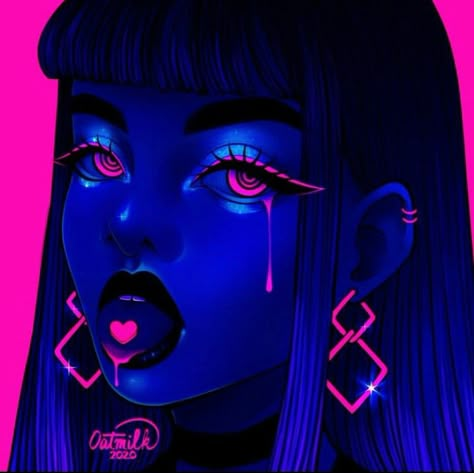 Muster Tattoos, New Retro Wave, Girl Pfp, Arte Cyberpunk, Dope Cartoon Art, Goth Art, Neon Art, Oat Milk, Girls Cartoon Art