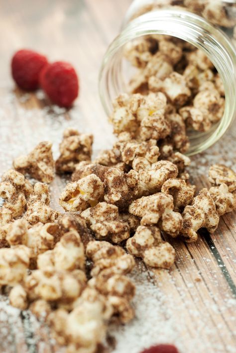 Healthy Popcorn Toppings, Churro Popcorn, Healthy Popcorn, Simple Pantry, Popcorn Snacks, Popcorn Recipe, Game Snacks, Flavored Popcorn, Popcorn Recipes