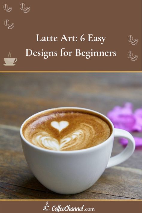 Coffee Foam Design, How To Make Designs In Coffee, Coffee Froth Art, How To Make Coffee Like A Barista, How To Make Coffee Foam Art, How To Make Designs In Coffee Latte Art, How To Make Latte Art, How To Do Latte Art, Easy Latte Art