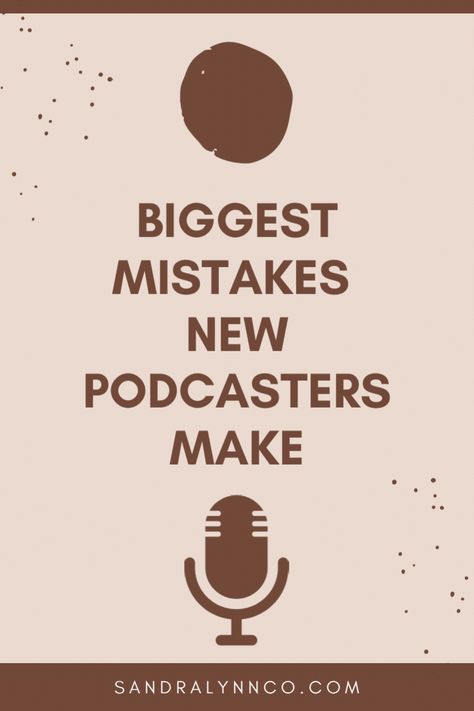 Have you recently started your podcast or want to start a podcast? Here are the 5 biggest mistakes new podcasters make and how you can avoid making these same mistakes! Make A Podcast, Podcast Editing, Start A Podcast, Podcast Tips, Starting A Podcast, Learn A New Skill, Worst Case Scenario, Side Jobs, Energy Work