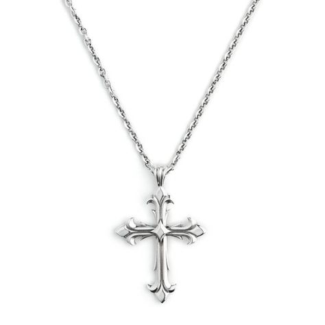 Cross Necklace Aesthetic, York England, Y2k Necklace, Silver Cross Necklace, Christian Necklace, Sterling Silver Cross Necklace, Cross Chain, Floral Elements, Jewelry Lookbook