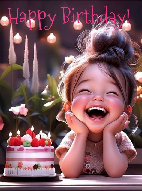 Hbd Happy Birthday, Animated Birthday Greetings, Happy Birthday Drinks, Happy Birthday Girl, Happy Birthday Wishes Pics, Birthday Wishes For Kids, Birthday Wishes Pics, Happy Birthday Princess, Happy Birthday Wishes Photos