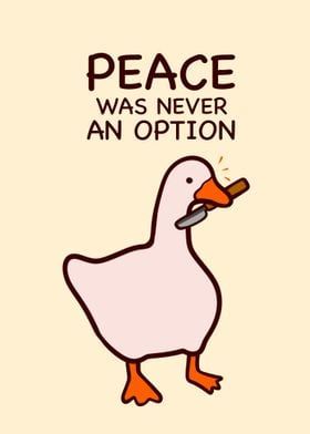 Cute Poster Ideas, Disappointed In People, Paper Ducks, Kindness Poster, Duck Poster, Duck Game, Posters Funny, Peace Was Never An Option, Duck Crafts