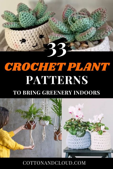 Crochet Plant Patterns Crochet Plant Patterns, Space Crochet, Crochet Plants, Crochet Succulent, Patterns For Crochet, Disney Crochet Patterns, Crochet Garden, Magic Crochet, Whimsical Patterns