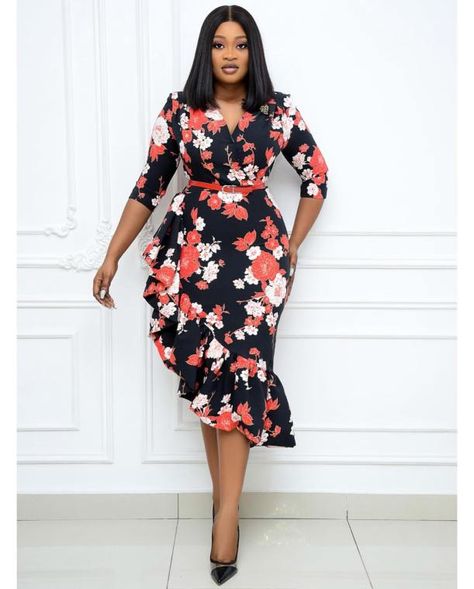 Office Gown, Corporate Gowns, Corporate Dress, Plus Size Mini Dresses, Midi Dress Plus Size, Office Dresses For Women, Dress Sleeve Length, Gown Styles, Short Gowns