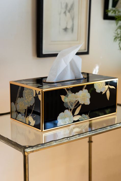 Bronze Bedroom, Gold Color Palettes, Blossom Print, Tissue Box Holder, Blossom Design, A Star Is Born, New Living Room, Living Room Style, Front Room