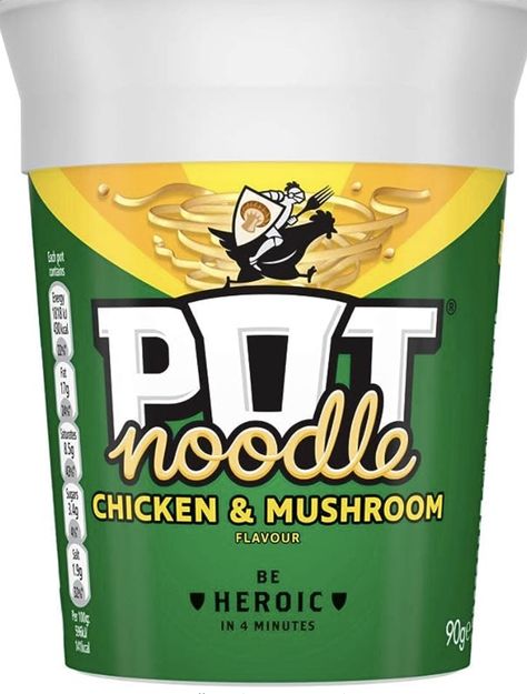 Pot Noodle Item weight 90 Grams Diet type Vegetarian Allergen information - Contains: Soy, Milk, Gluten All you need to make a pot noodle is a kettle and a fork Great, quick, tasty, filling snack for any time of day Super Noodles, Pot Noodle, Chicken Mushroom, Cup Noodles, Instant Noodle, Flavor Enhancers, Curry Sauce, Mushroom Chicken, Instant Noodles