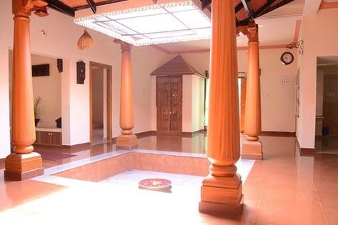 Thotti Mane, Chettinad House, Kerala Traditional House, Indian Houses, Vastu House, Wooden Pillars, Indian House Plans, Courtyard House Plans, Indian Home Design